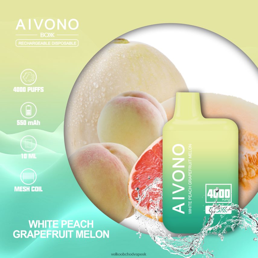Aivono AIM BOXX 4000 biela broskyňa grapefruitový melón - 2J004B224 Vape E Cigareta