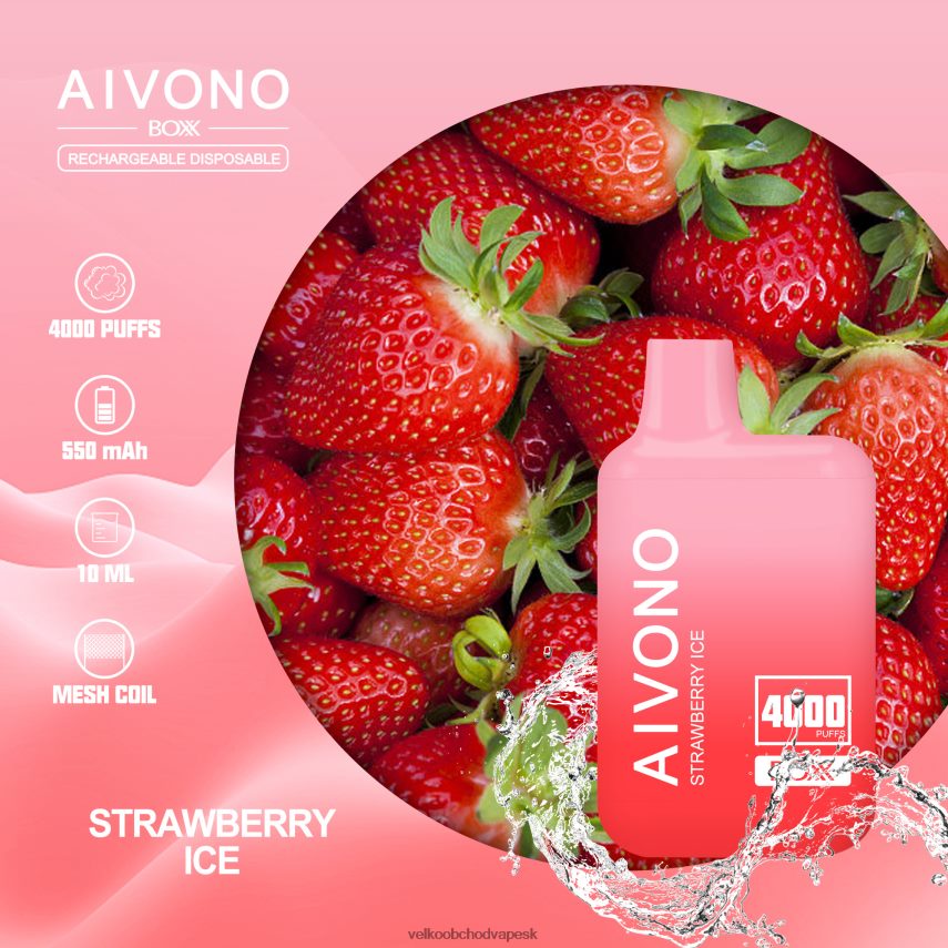 Aivono AIM BOXX 4000 jahodový ľad - 2J004B226 Vape Velkoobchod