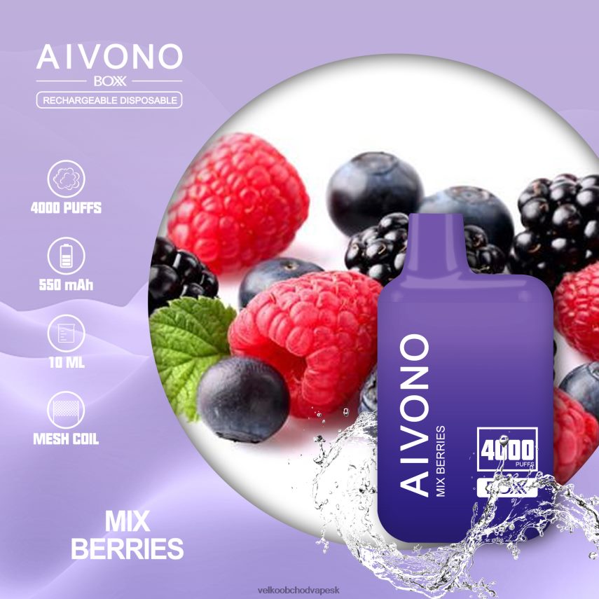 Aivono AIM BOXX 4000 miešať bobule - 2J004B215 Vape Cigareta Cena