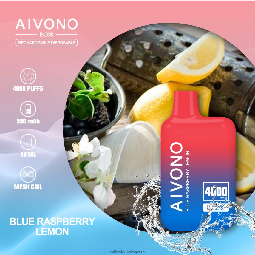 Aivono AIM BOXX 4000 modrý malinový citrón - 2J004B217 Vape E Cigareta