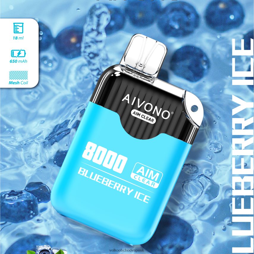 Aivono AIM CLEAR 8000 čučoriedkový ľad - 2J004B206 Vape Jednorazove