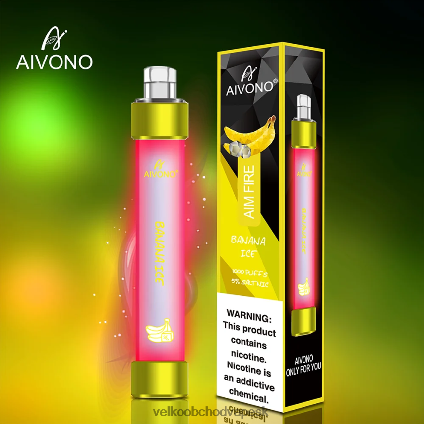 Aivono AIM FIRE 1000 banánový ľad - 2J004B324 Vape Velkoobchod