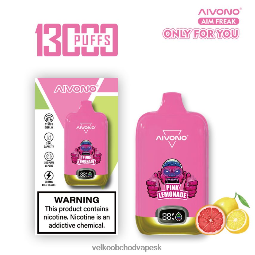 Aivono AIM FREAK 13 000 ružová limonáda - 2J004B249 E Cigareta SK