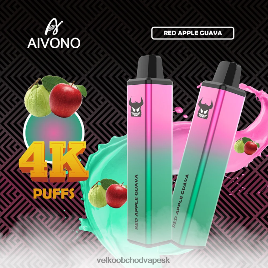 Aivono AIM FREAK 4000 červené jablko guava - 2J004B257 Vape Cigareta Cena