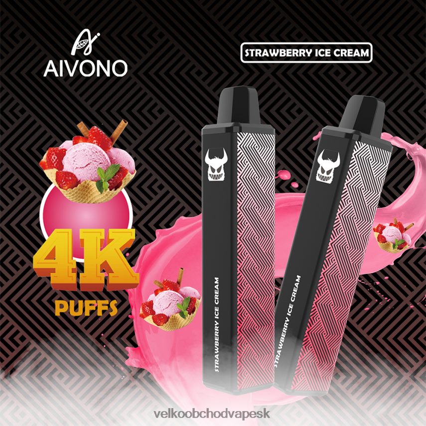 Aivono AIM FREAK 4000 jahodová zmrzlina - 2J004B263 E Cigareta SK
