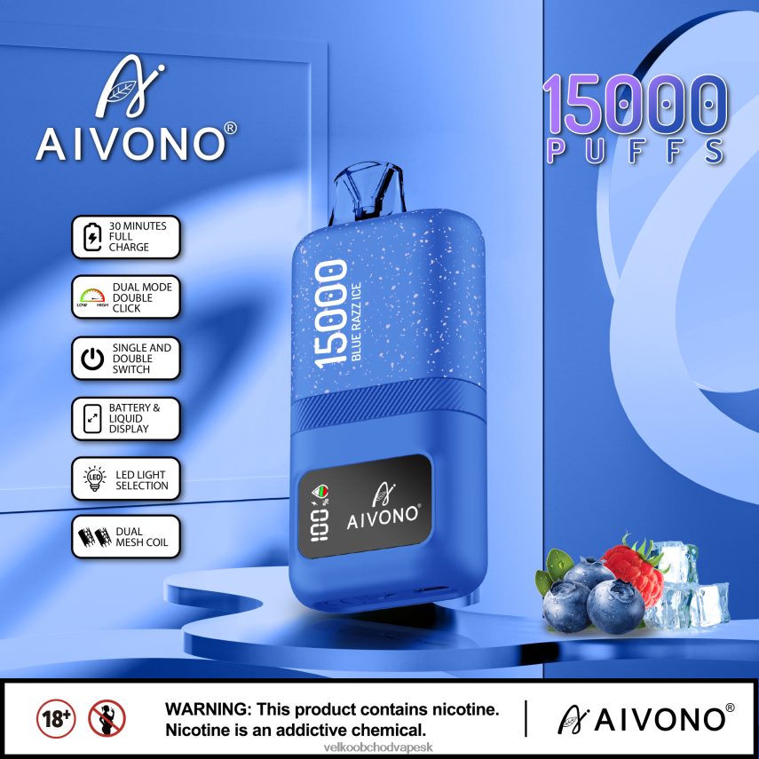 Aivono AIM magic 15 000 modrý razz ľad - 2J004B64 Veľkoobchod Vape SK