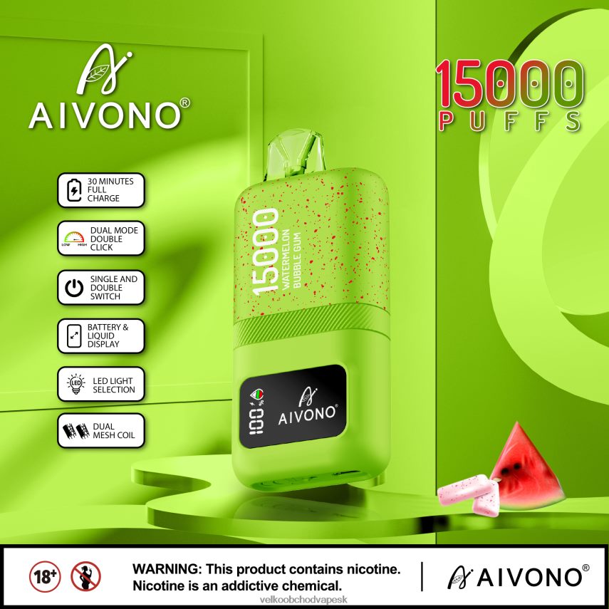 Aivono AIM magic 15 000 žuvačka z vodného melónu - 2J004B65 Vape Velkoobchod