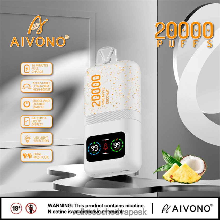 Aivono AIM magic 20 000 ananásový kokosový ľad - 2J004B76 Nejlepsi Vape Cigareta