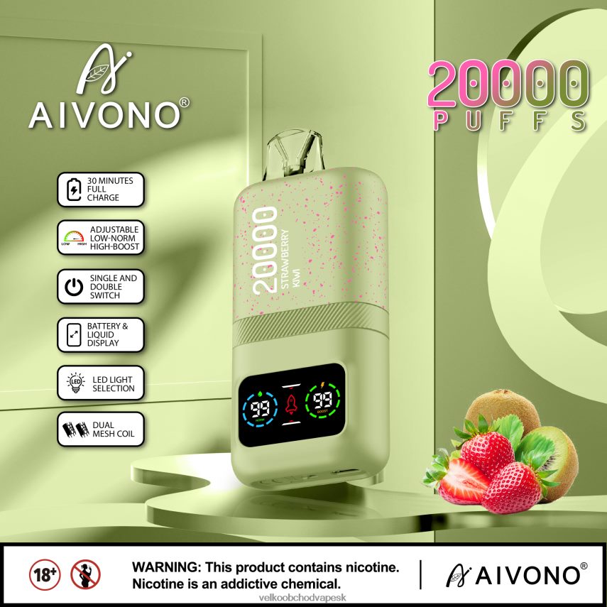 Aivono AIM magic 20 000 jahodové kiwi - 2J004B81 E Cigareta SK
