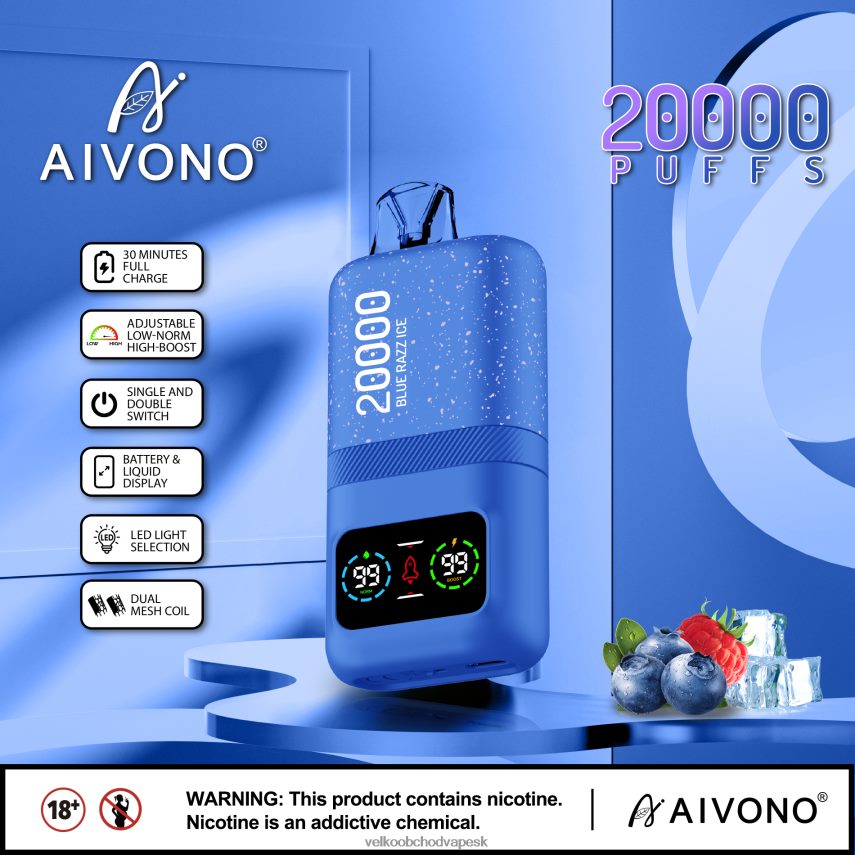 Aivono AIM magic 20 000 modrý razz ľad - 2J004B79 Vape Velkoobchod