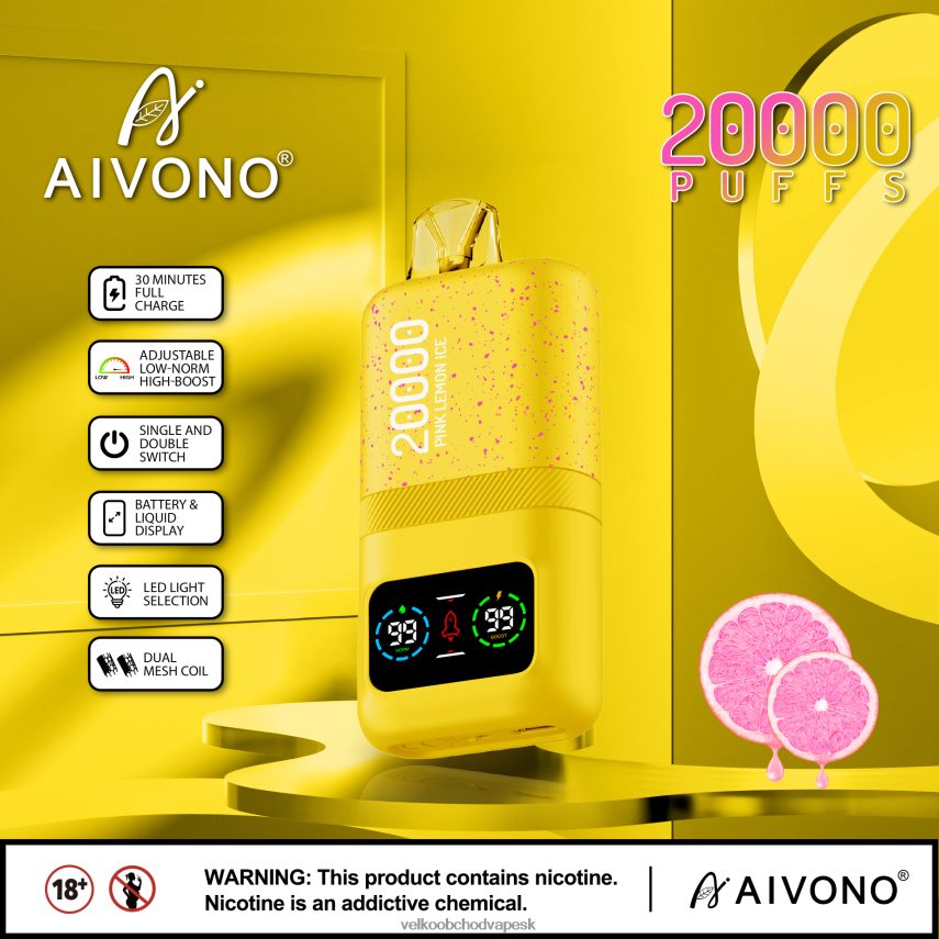 Aivono AIM magic 20 000 ružový citrónový ľad - 2J004B83 Nejlepsi Vape Cigareta