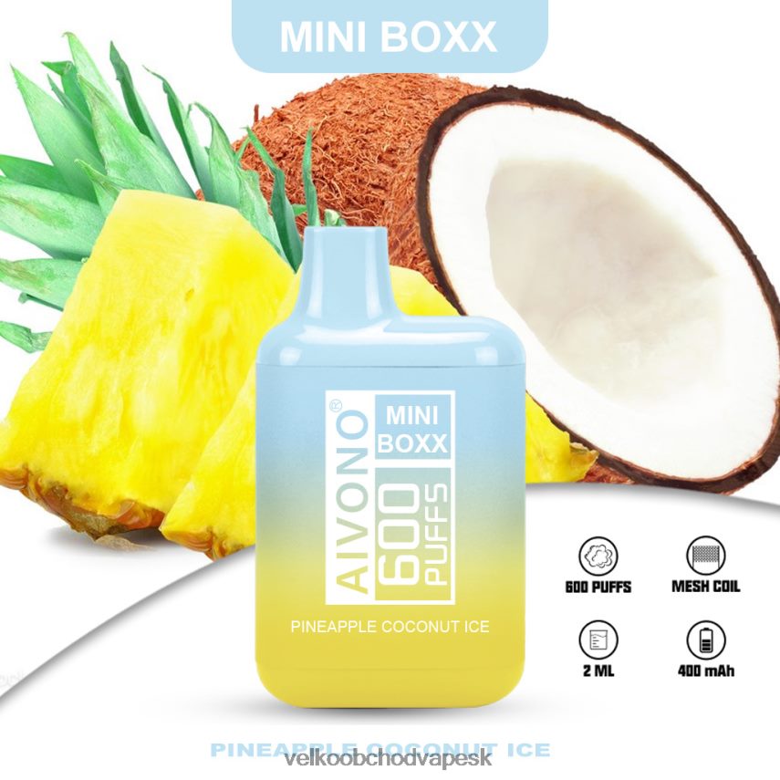 Aivono AIM MINI BOXX 600 ananásový kokosový ľad - 2J004B238 Vape E Cigareta