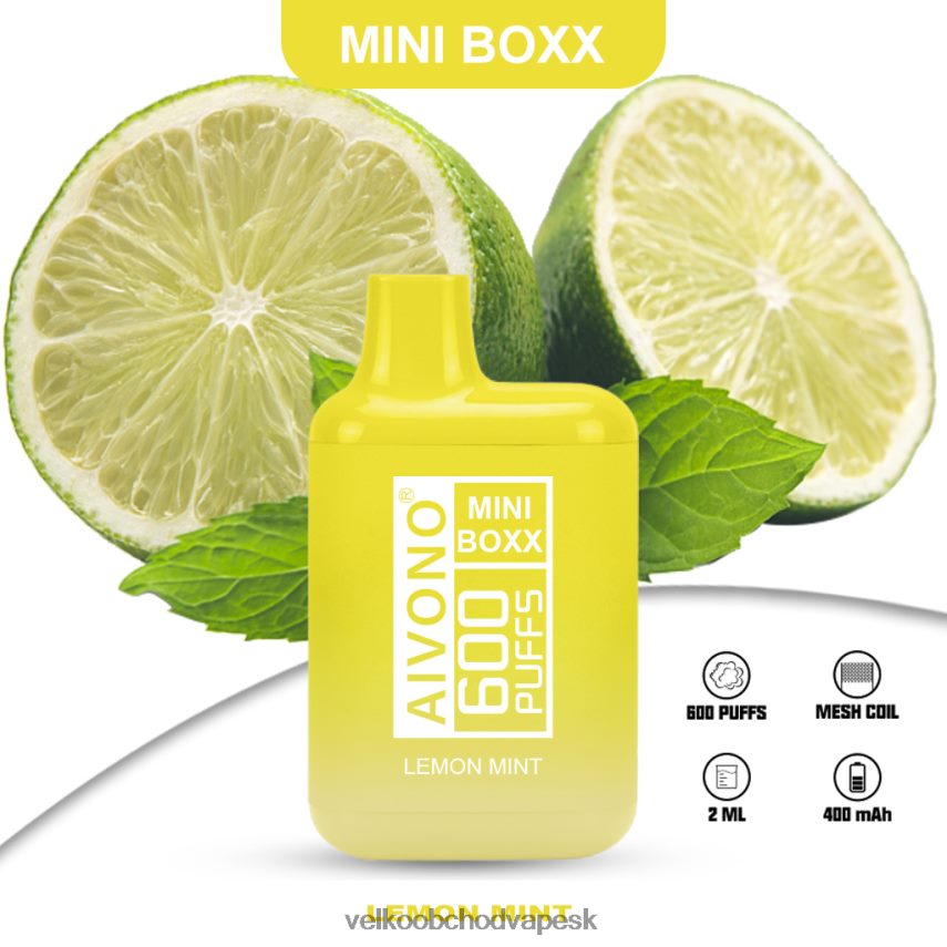 Aivono AIM MINI BOXX 600 citrónová mäta - 2J004B233 Vape Velkoobchod