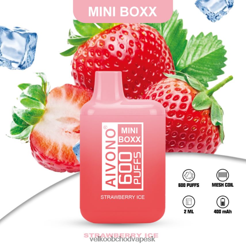 Aivono AIM MINI BOXX 600 jahodový ľad - 2J004B236 Vape Cigareta Cena