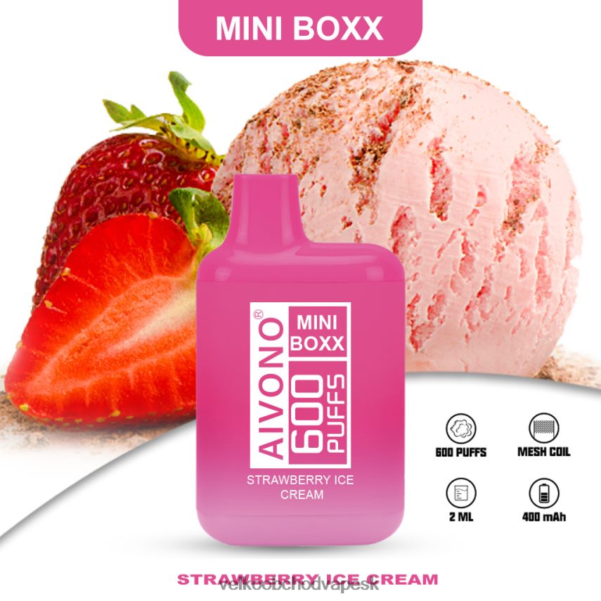 Aivono AIM MINI BOXX 600 jahodová zmrzlina - 2J004B232 Veľkoobchod Vape SK