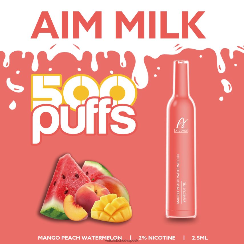 Aivono AIM MILK 500 mango broskyňa vodný melón - 2J004B268 Vape Velkoobchod