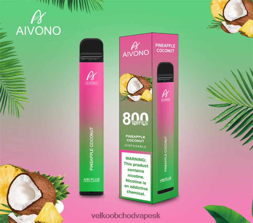 Aivono AIM PLUS 800 ananás kokos - 2J004B200 E Cigareta SK