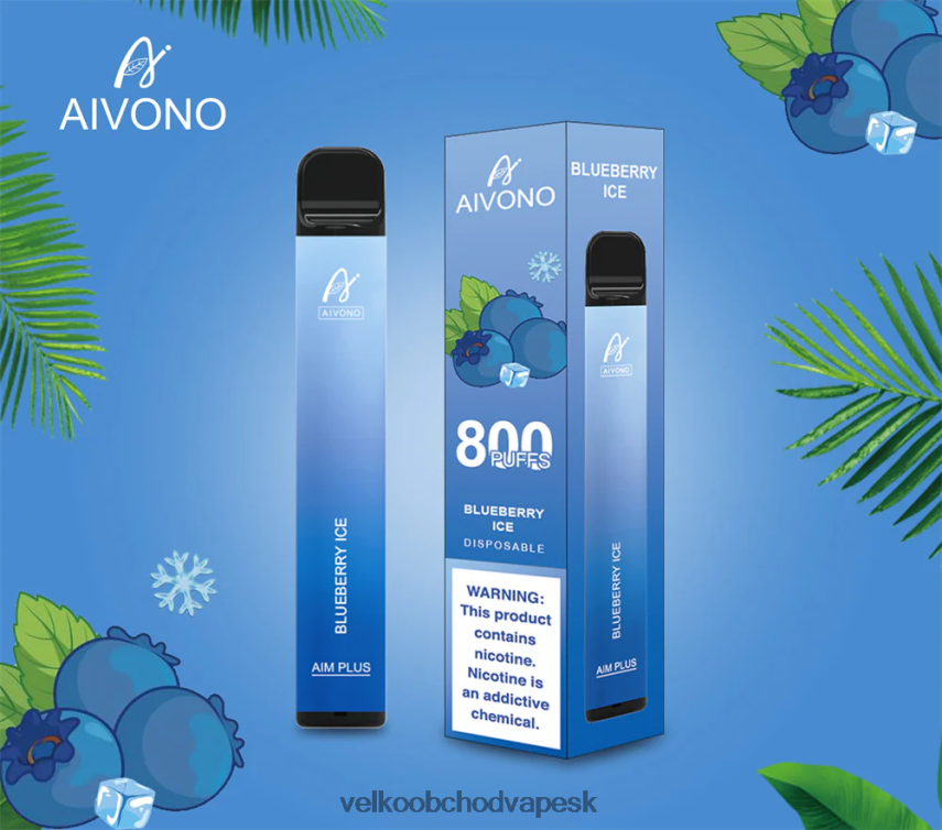 Aivono AIM PLUS 800 čučoriedkový ľad - 2J004B175 Vape E Cigareta