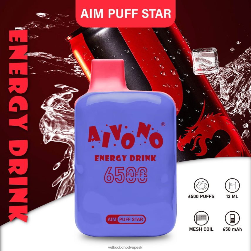 Aivono AIM PUFF STAR 6500 energetický nápoj - 2J004B293 Nejlepsi Vape Cigareta