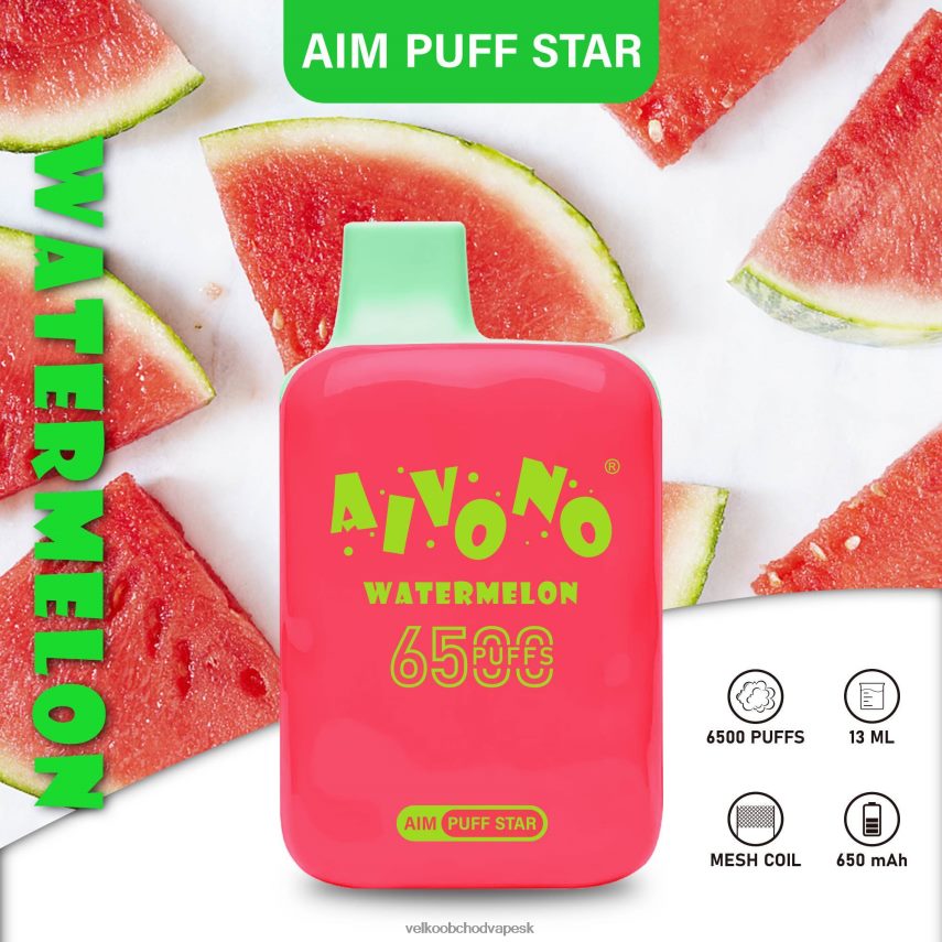 Aivono AIM PUFF STAR 6500 vodný melón - 2J004B291 E Cigareta SK