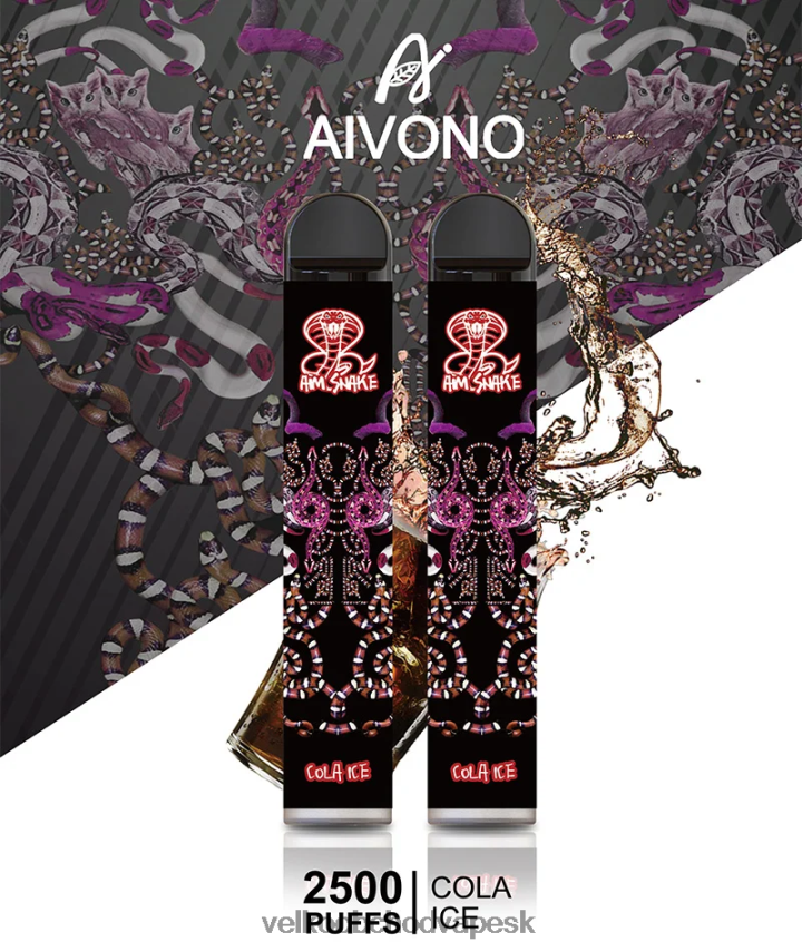 Aivono AIM SNAKE 2500 kolový ľad - 2J004B301 Vape E Cigareta