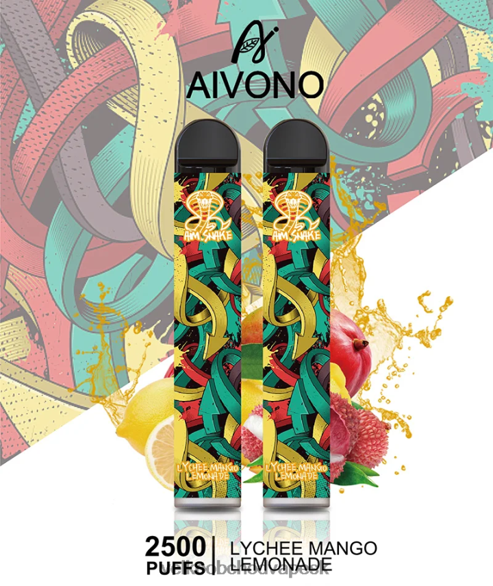 Aivono AIM SNAKE 2500 liči mangová limonáda - 2J004B308 Vape E Cigareta