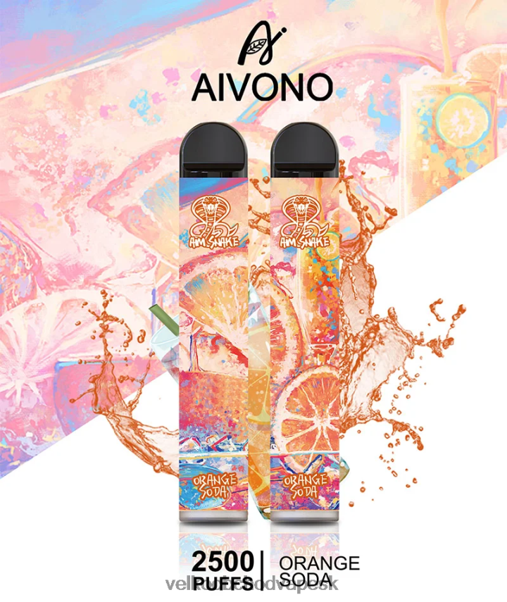 Aivono AIM SNAKE 2500 pomarančová sóda - 2J004B314 Nejlepsi Vape Cigareta