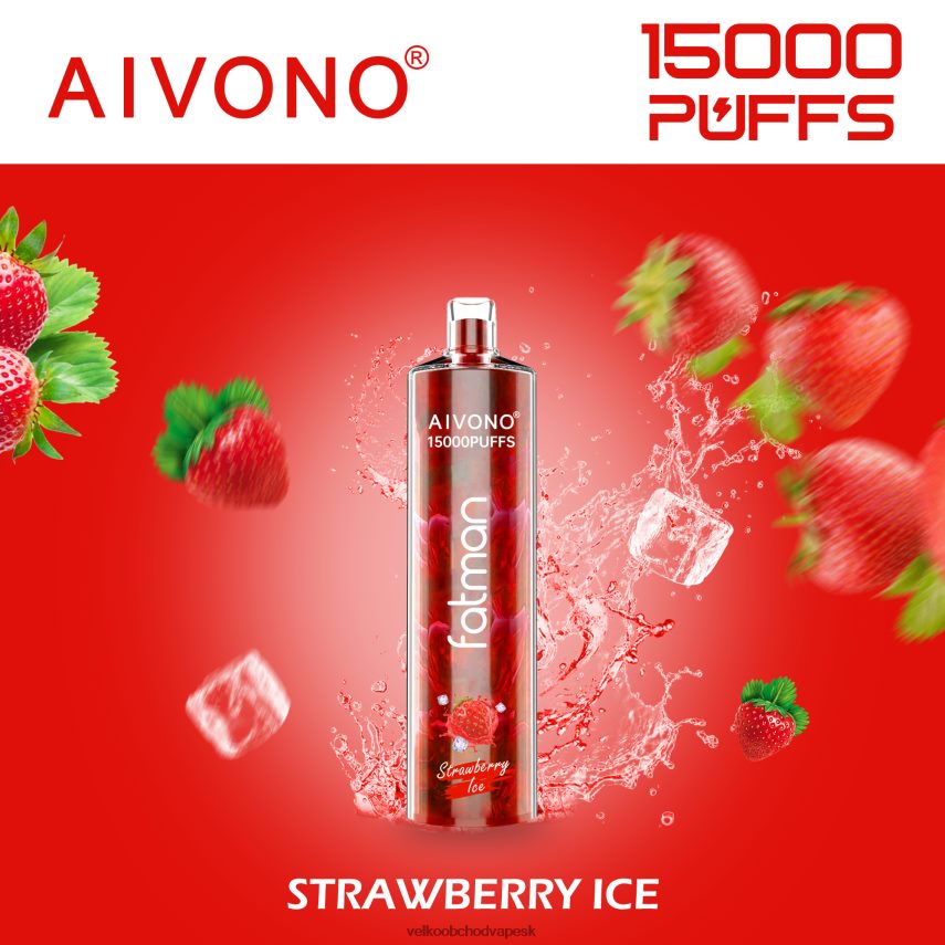 Aivono FATMAN 15 000 jahodový ľad - 2J004B11 E Cigareta SK