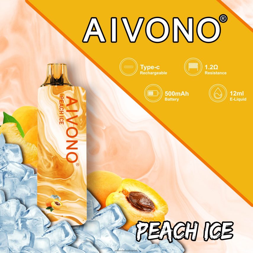 Aivono AIM GUN 7000 broskyňový ľad - 2J004B103 Vape Cigareta Cena