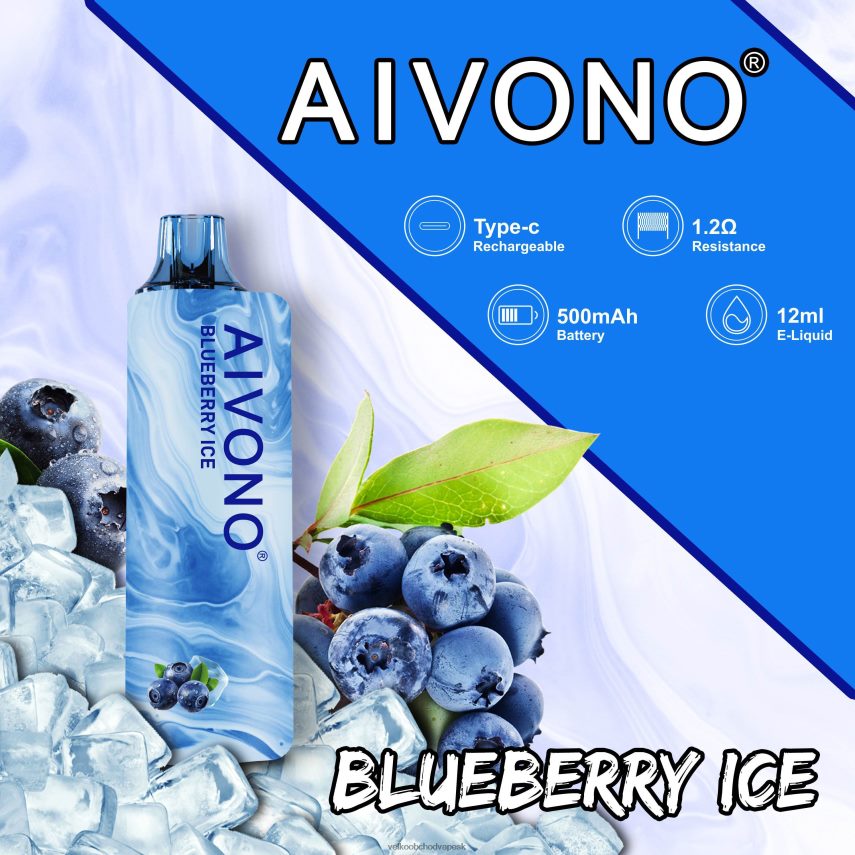 Aivono AIM GUN 7000 čučoriedkový ľad - 2J004B104 Nejlepsi Vape Cigareta