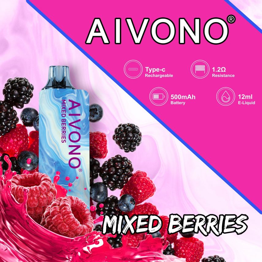 Aivono AIM GUN 7000 zmiešané bobule - 2J004B111 Nejlepsi Vape Cigareta