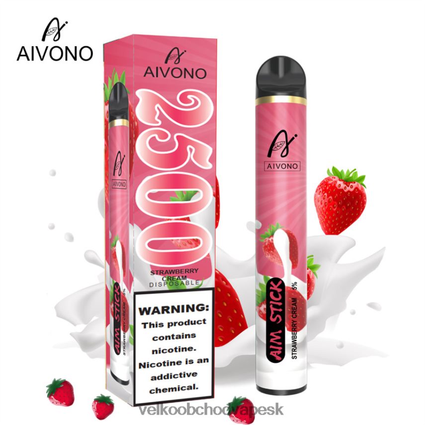 Aivono AIM STICK 2500 jahodový krém - 2J004B155 Veľkoobchod Vape SK