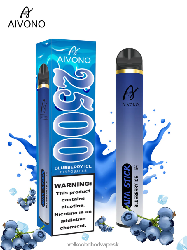 Aivono AIM STICK 2500 čučoriedkový ľad - 2J004B152 Vape Cigareta Cena