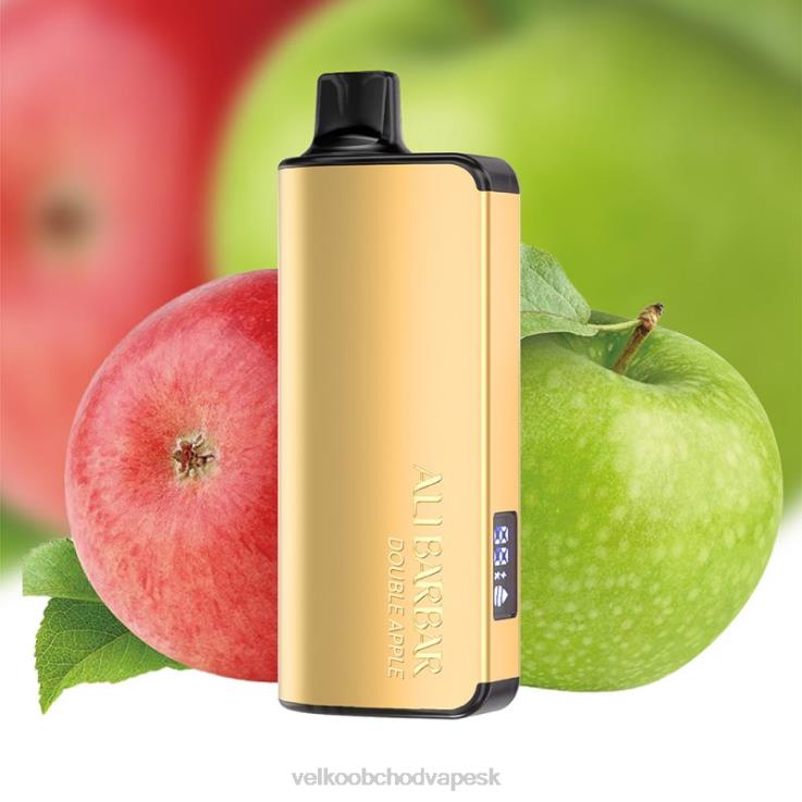 Vape Velkoobchod 66VR647 Alibarbar Ingot 20 000 jednorazové vapy dvojité jablko