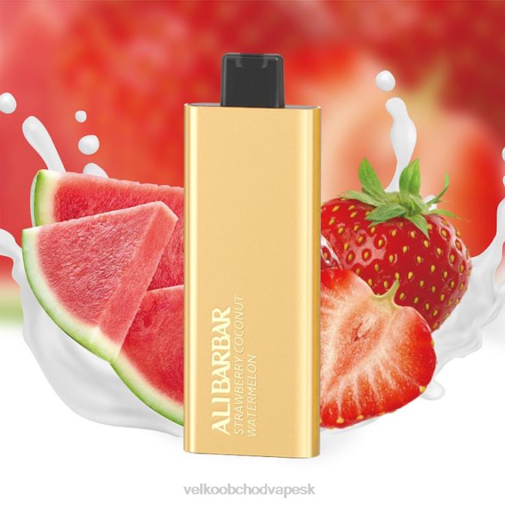E Cigareta Jednorazova 66VR662 Alibarbar Pandora 7000 jednorazové vapy jahodový kokosový melón