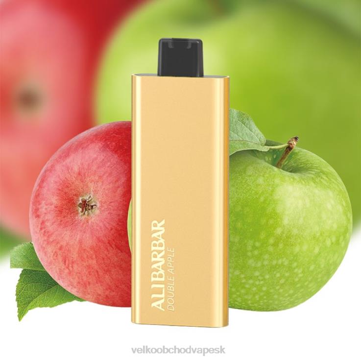 Vape Jednorázové Bez Nikotinu 66VR666 Alibarbar Pandora 7000 jednorazové vapy dvojité jablko