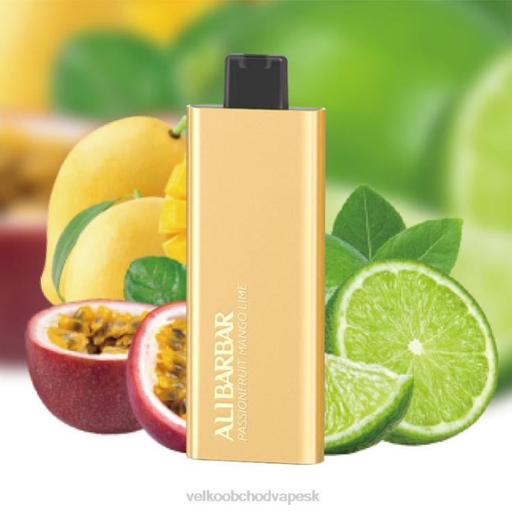Vape Jednorazove 66VR658 Alibarbar Pandora 7000 jednorazové vapy mučenka mango limetka