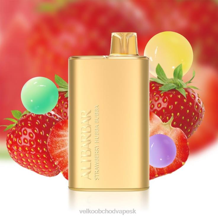 Vape Jednorázové Bez Nikotinu 66VR612 Alibarbar Rich 8000 jednorazová vapa jahodová hubba bubba