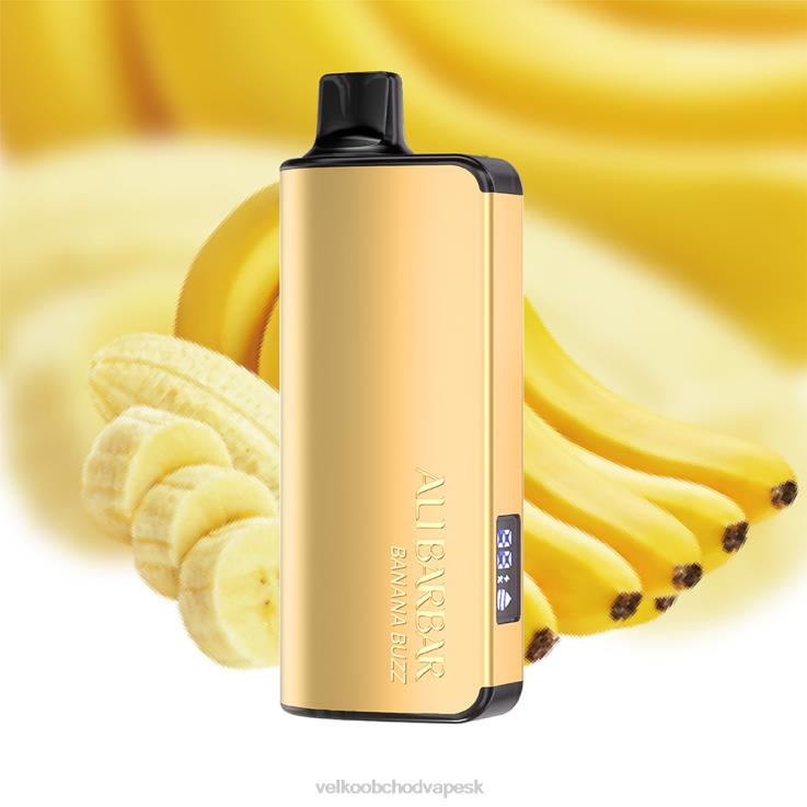 E Cigarety Jednorazove 66VR627 Alibarbar Ingot 9000 jednorazová vapa banánový bzukot