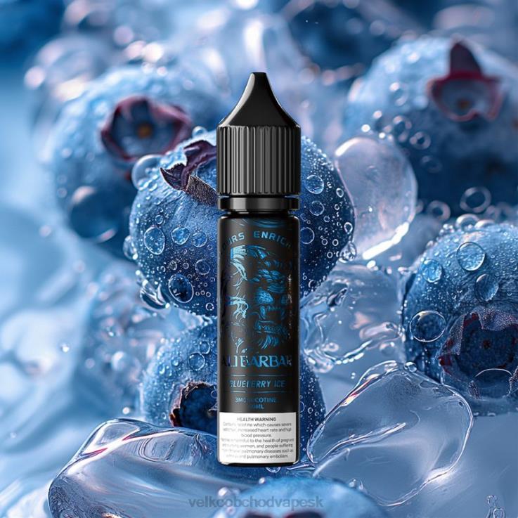 E Cigareta Bez Nikotinu 66VR686 Alibarbar vodná fajka ónyx čučoriedkový lce