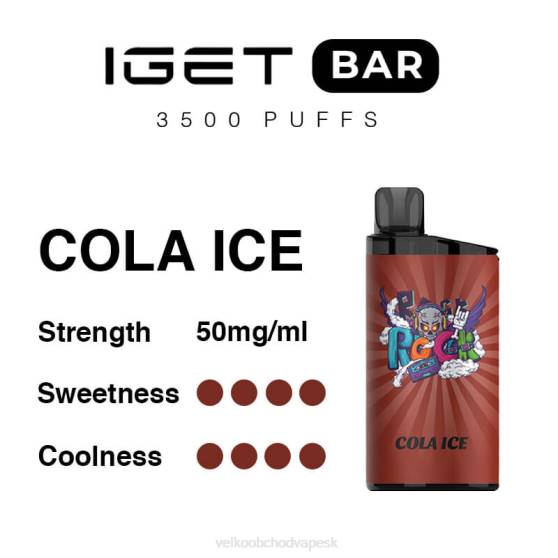 E Cigareta SK RHNN96 | IGET BAR kolový ľad 3500 5% nikotínu