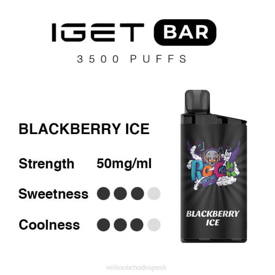 Veľkoobchod Vape SK RHNN91 | IGET BAR černicový ľad 3500 5% nikotínu