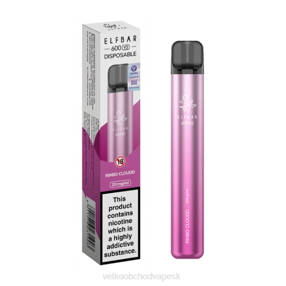 Vape Jednorázové Bez Nikotinu RHNN293 | ELFBAR 600V2 rinbo zamračené 20 mg