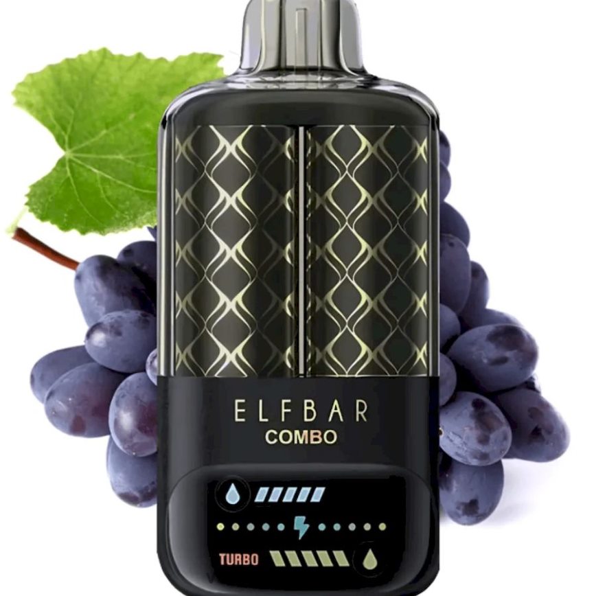 Elf Bar Combo 25 000 - F644VN7 hroznový & mary nápoj Vape E Cigareta