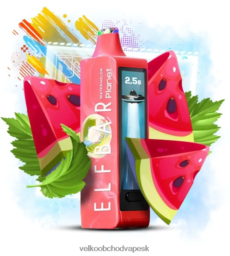 Elf Bar Planet 25 000 - F644VN12 vodný melón Vape Cigareta Cena