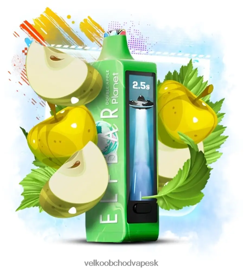 Elf Bar Planet 25 000 - F644VN14 dvojité jablko Vape E Cigareta