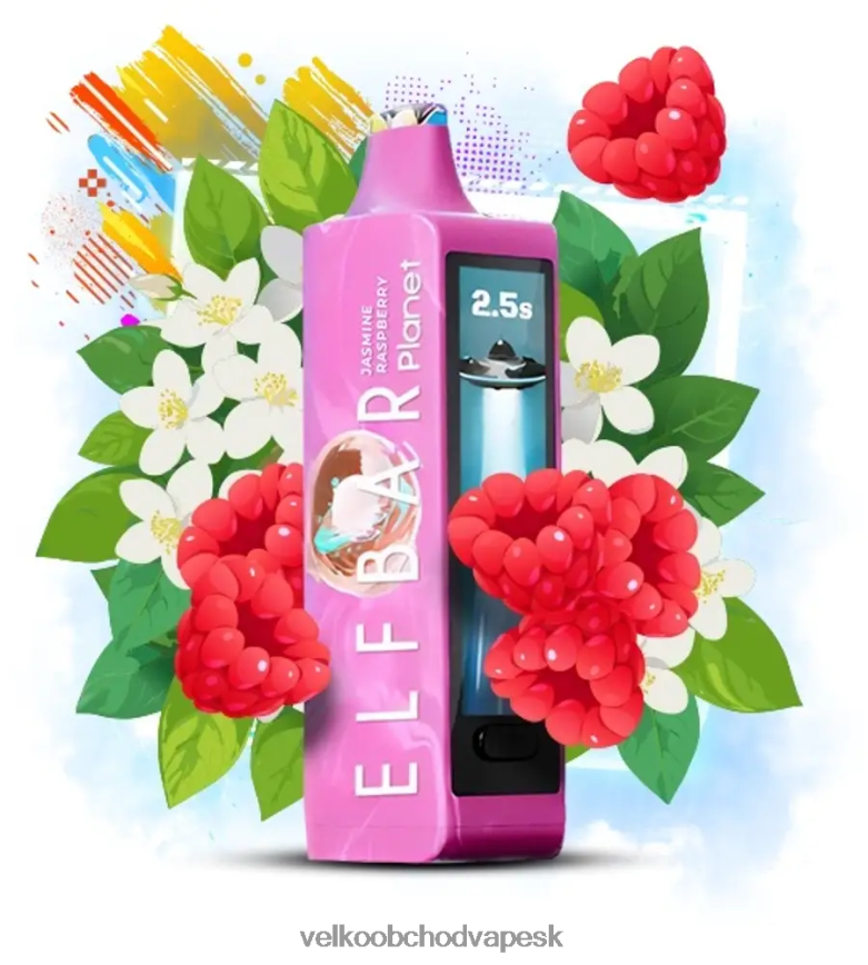 Elf Bar Planet 25 000 - F644VN19 jazmínová malina Vape Cigareta Cena