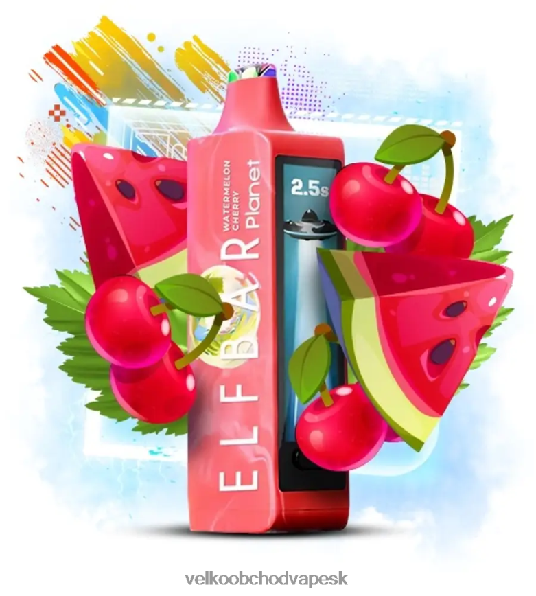 Elf Bar Planet 25 000 - F644VN21 vodný melón čerešňa Vape E Cigareta