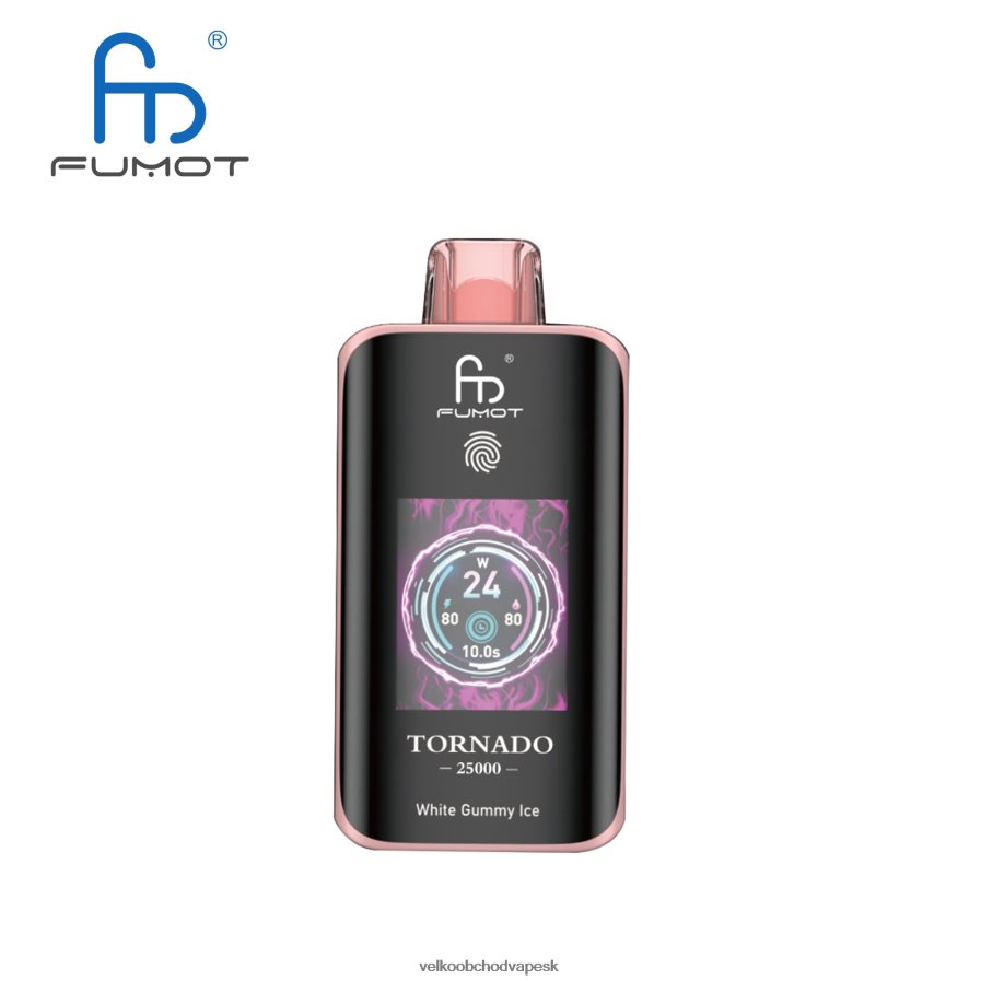 Vape Wholesale Supplier H862V614 biely gumový ľad - Fumot Tornado 25 000 jednorazové vapy