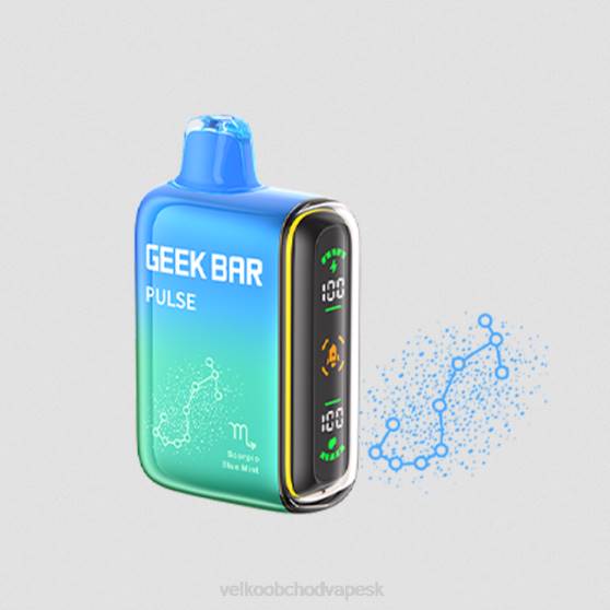 Vape Jednorázové Bez Nikotinu RHNN73 | GEEK BAR Pulse modrá mäta zverokruhová edícia 7500 šlukov/15000 šlukov
